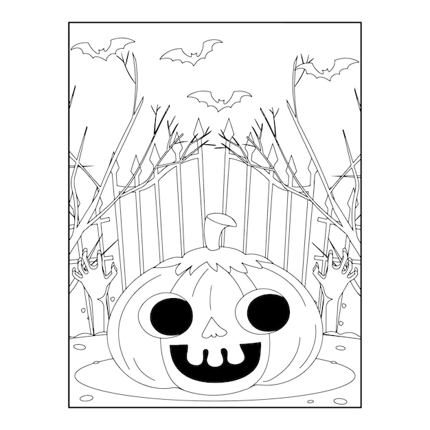 Halloween coloring pages for kids