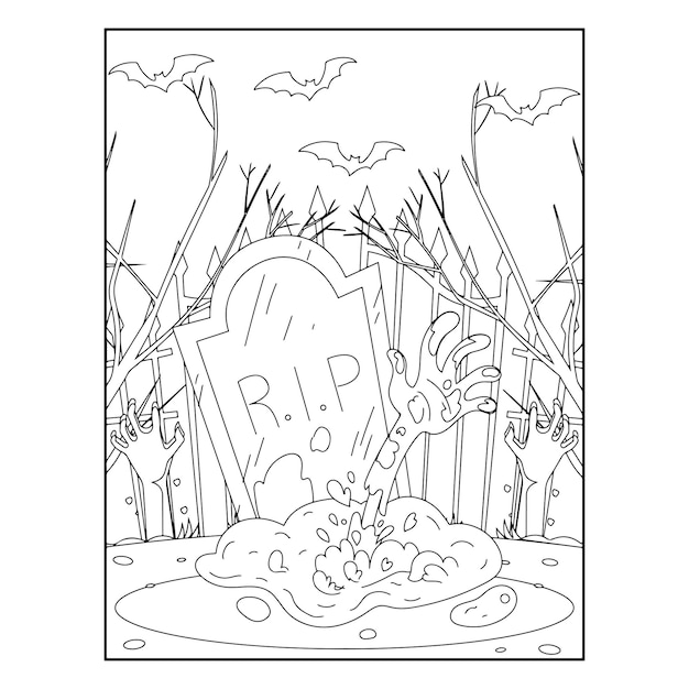 Halloween coloring pages for kids