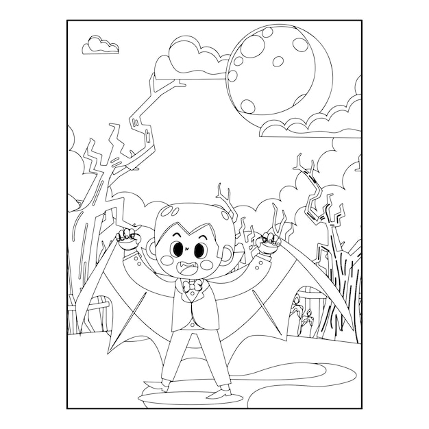 Halloween coloring pages for kids