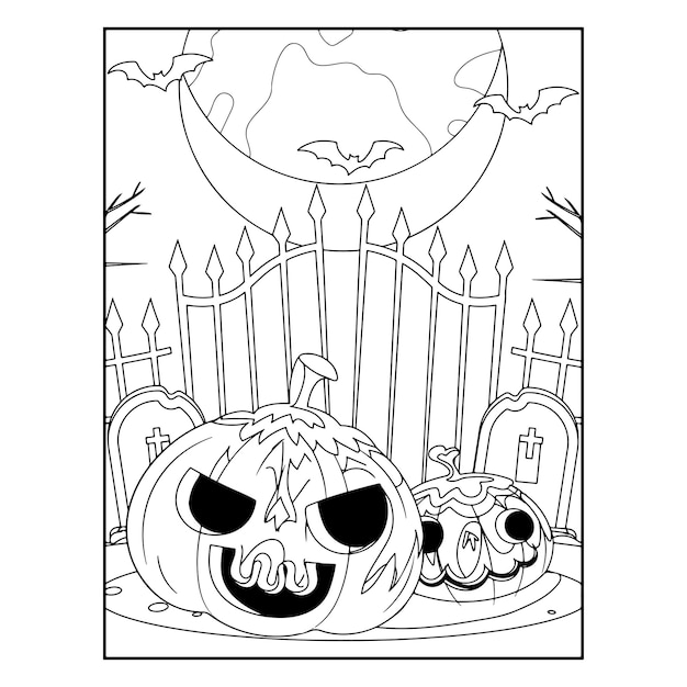 Halloween coloring pages for kids