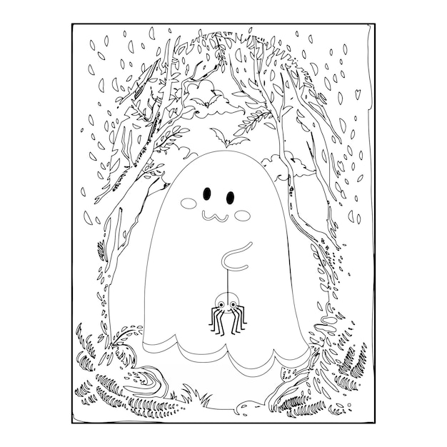 Halloween coloring pages for kids