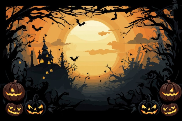Vettore illustrazione vettoriale del concetto di halloween