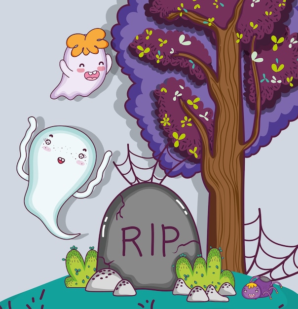 Halloween cute cartoons