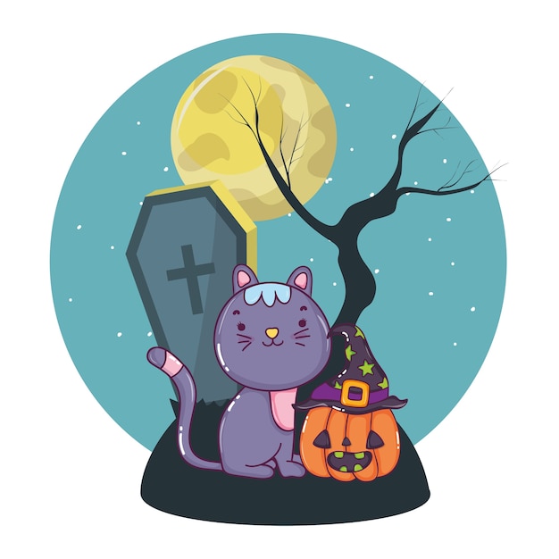 Halloween cute cartoons