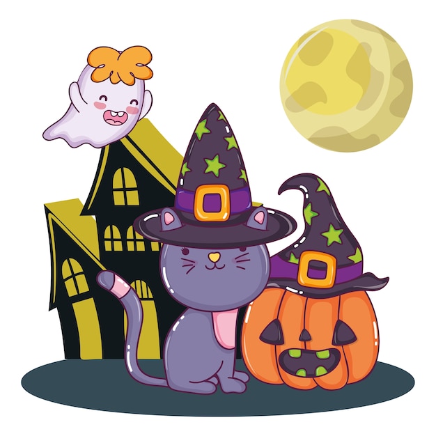 Halloween cute cartoons