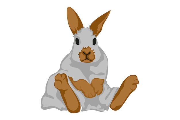 Vector halloween cute rabbit use ghost costume