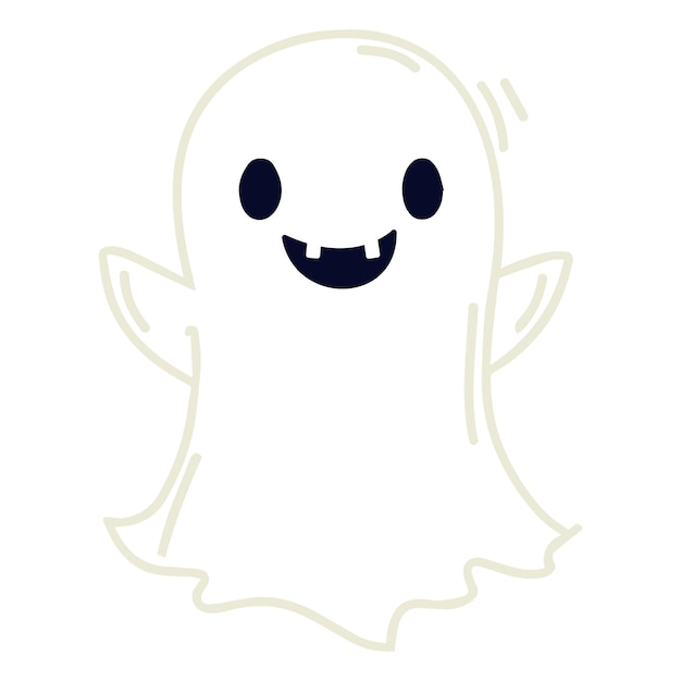 Halloween cute spooky ghost