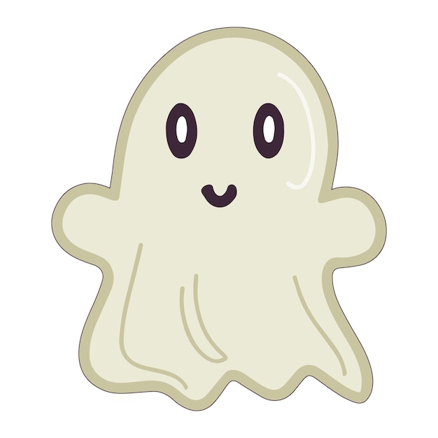 ハロウィンのかわいい不気味な幽霊