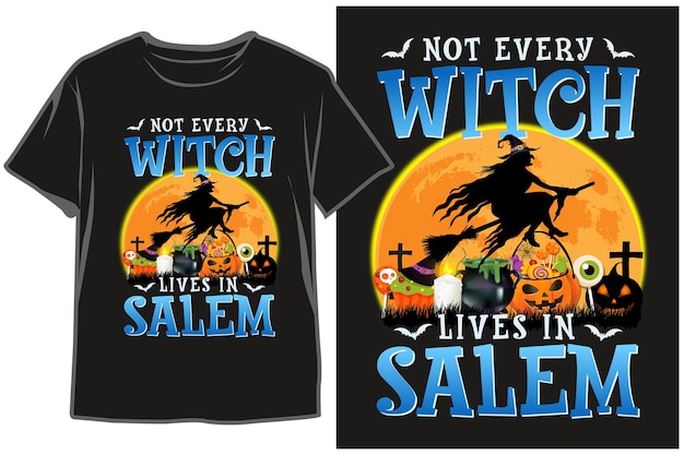Halloween Day Black Tshirt Design Halloween Witch Tshirt Design Boo Tshirt