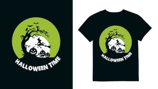 黒のtシャツのハロウィーンのデザイン