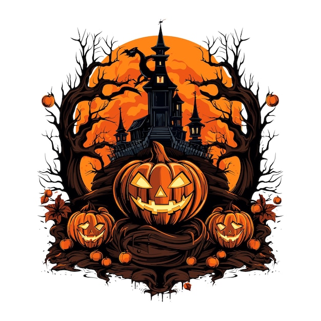 Halloween design vector pumpkin squash