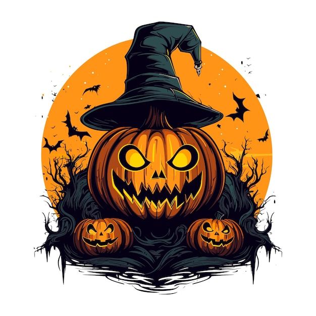 Halloween design vector pumpkin squash