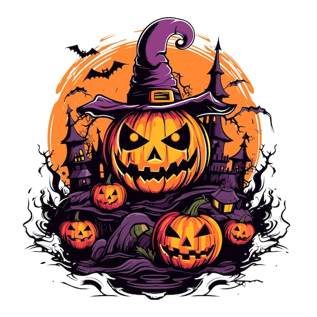 Halloween design vector pumpkin squash