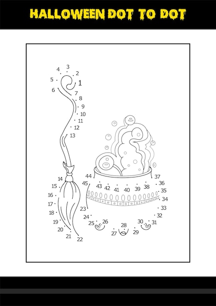 아이들을 위한 할로윈 색칠 공부 페이지 아이들을 위한 라인 아트 색칠 페이지 디자인