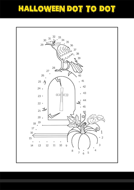 아이들을 위한 할로윈 색칠 공부 페이지 아이들을 위한 라인 아트 색칠 페이지 디자인