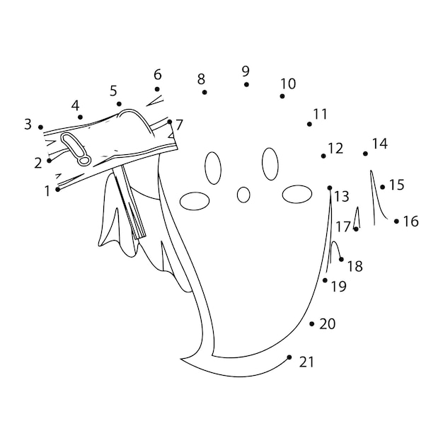 Halloween dot to dot for kids