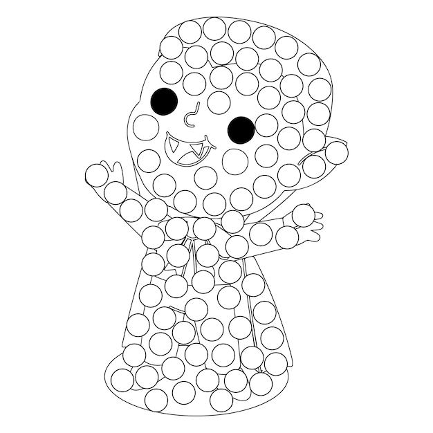 Halloween dot marker activity pages for kids