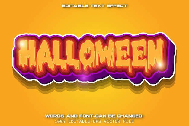 Halloween Editable Text Effect Cartoon Style