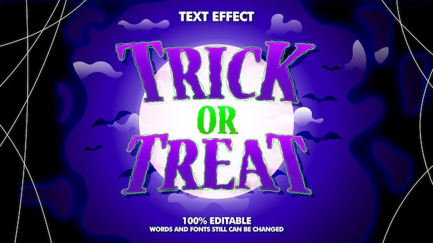 Halloween editable text effect