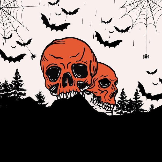 Halloween element set banner vector design