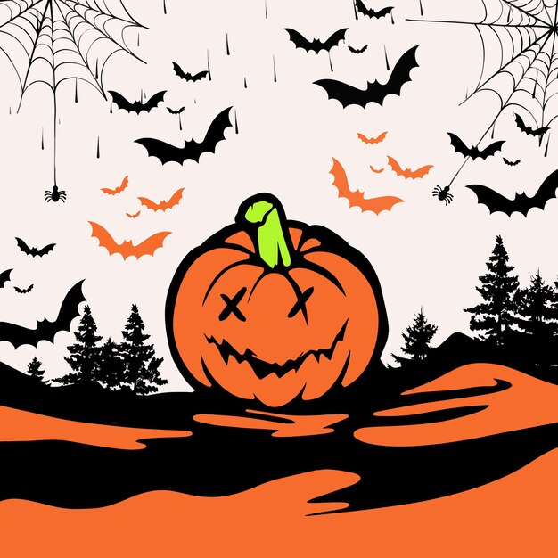 Vector halloween element set banner vector design