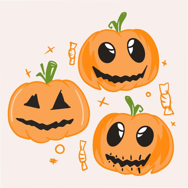 Vector halloween element set banner vector design