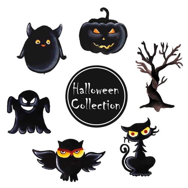 Halloween elementen collectie