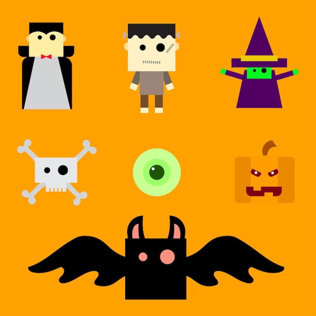 Halloween elementen Vector