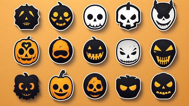 Vector halloween elements