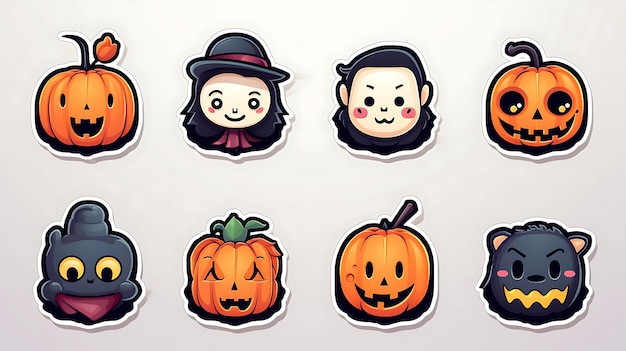 Vector halloween elements