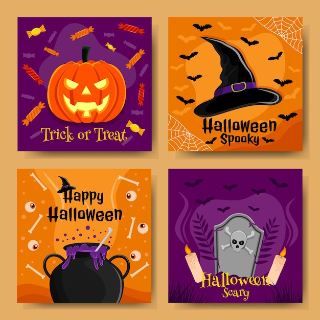 Halloween eng social media postontwerp