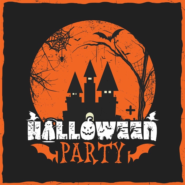 Halloween enge partij illustratie afdrukken citaat retro vintage T-shirt SVG ontwerp vector