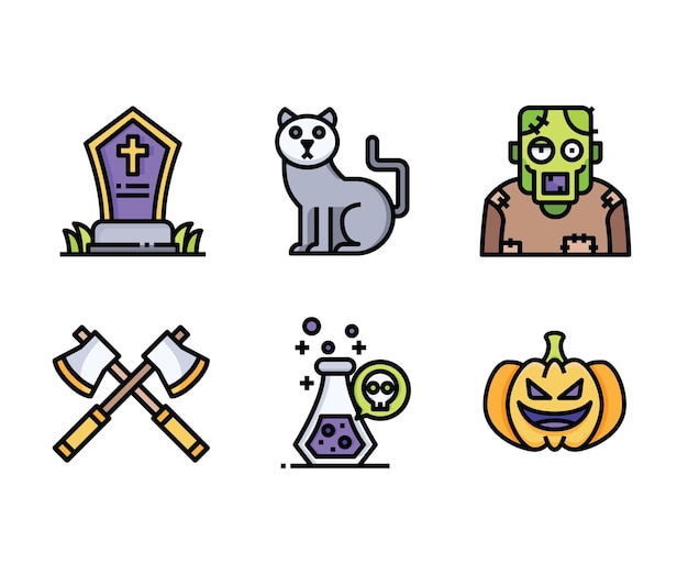 Halloween Event Icons vector set