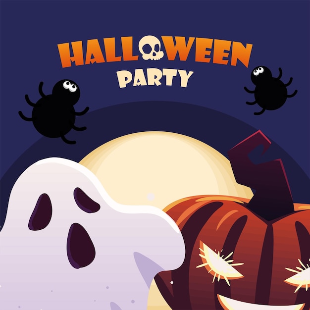 Halloween-feest belettering