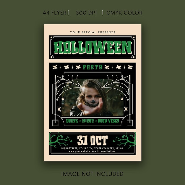 Halloween feest flyer