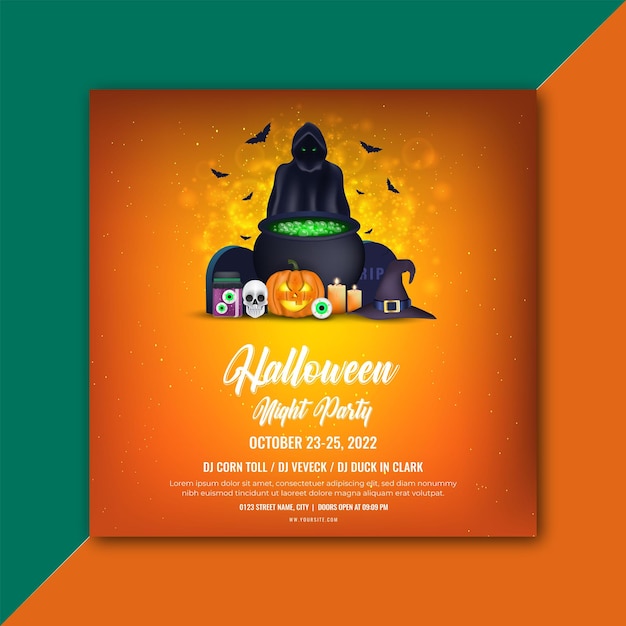 Halloween-feest Instagram-berichten