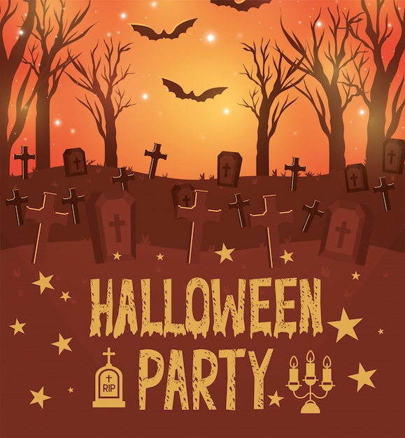 Halloween-feestaffiche