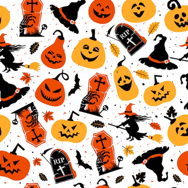 Halloween feestelijke naadloze patroon