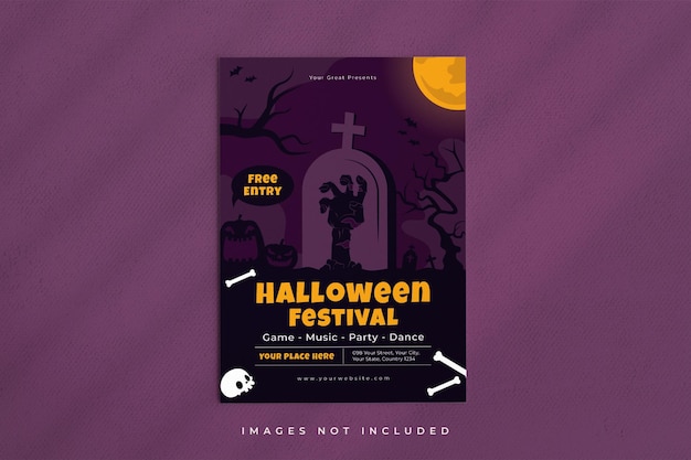 Halloween flyer template