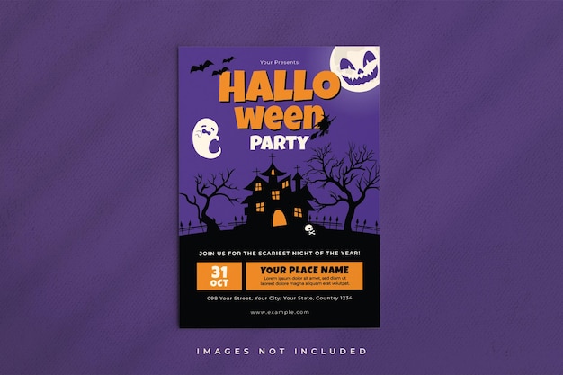 Halloween flyer template