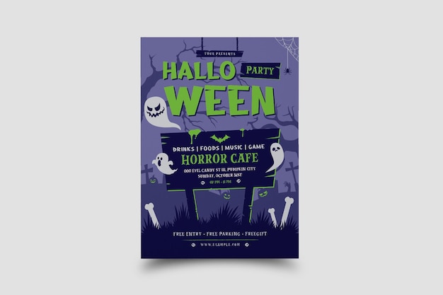 halloween flyer template