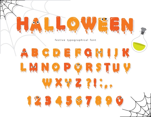 Halloween font for kids