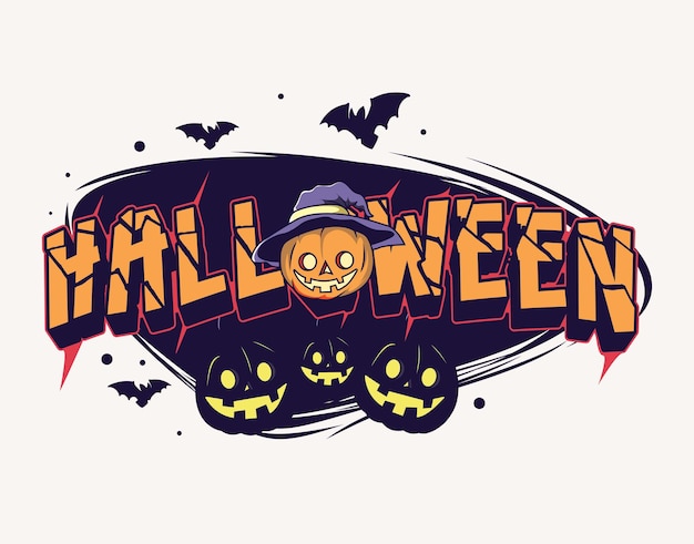 Vector halloween font vector