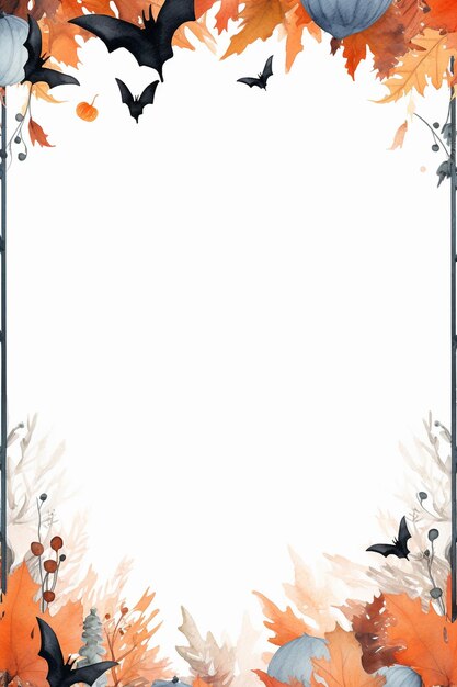 Vector halloween frame