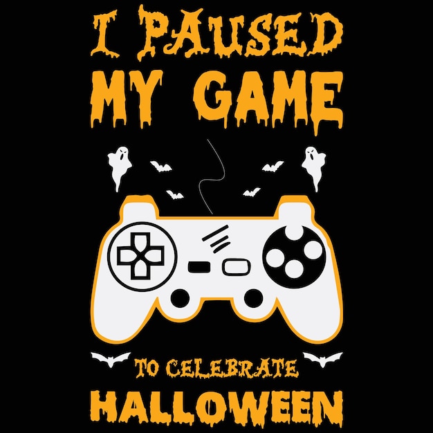 Halloween Gaming T-shirt Design