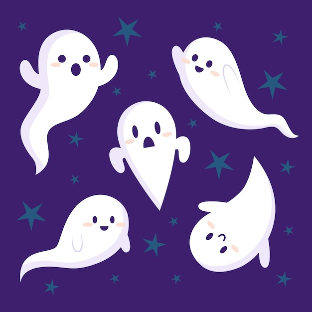 Коллекция призраков хэллоуина