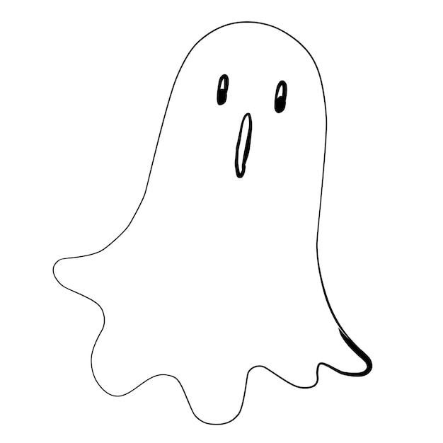 Vector halloween ghost editable eps file