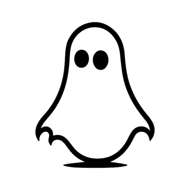 Vector halloween ghost face