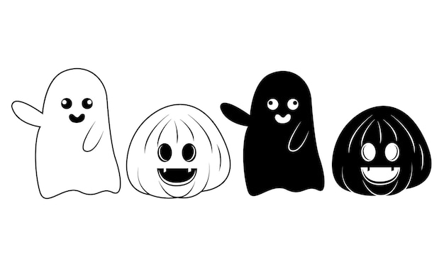 Halloween Ghost Graphic Clip Art Design Ghost Illustration Design