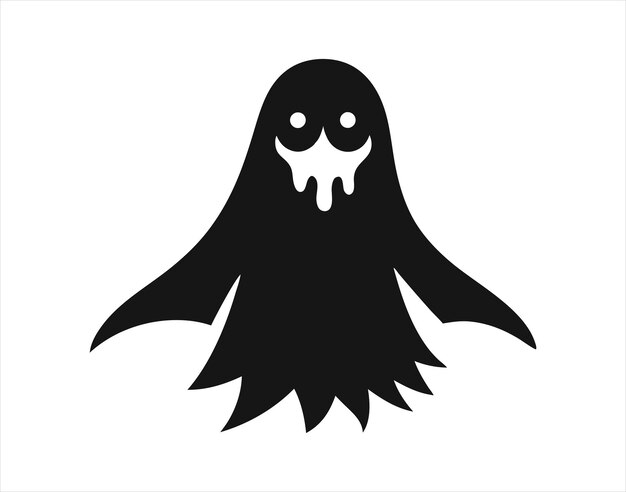 halloween ghost in long cloth